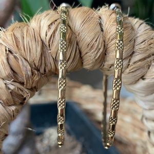 💎Textured hoop earrings